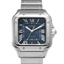 カルティエ CARTIER サントス ドゥ カルティエ LM WSSA0030 ブルー・グラデーション メンズ 腕時計 カルティエ 時計 高級腕時計 ブランド 【ローン36回払い無金利】【中古】