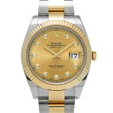 【〜7/11 最大3万円クーポン】ロレックス ROLEX デイトジャスト 41 126333G ランダムシリアル シャンパン/ダイヤモンド メンズ 腕時計 ロレックス 時計 高級腕時計 ブランド 【ローン36回払い無金利】【中古】