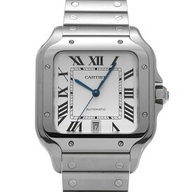 【〜8/11 最大3万円クーポン】カルティエ CARTIER サントス ドゥ カルティエ LM WSSA0018 シルバー メンズ 腕時計 カルティエ 時計 高級腕時計 ブランド 【ローン36回払い無金利】【中古】
