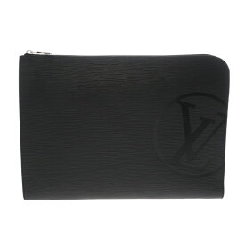 【〜7/26 最大3万円クーポン】ルイ ヴィトン LOUIS VUITTON エピ ポシェットジュールGM LVサークル ノワール M63519 エピレザー メンズ クラッチバッグ ヴィトンバッグ バック ブランド 【ローン36回払い無金利】【中古】