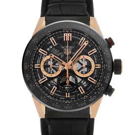 【〜7/26 最大3万円クーポン】タグ ホイヤー TAG HEUER カレラ キャリバーホイヤー02 クロノグラフ CBG2A50.FC6450 スケルトン メンズ 腕時計 タグ ホイヤー 時計 高級腕時計 ブランド 【ローン36回払い無金利】【中古】