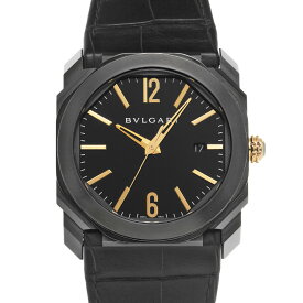 【〜7/11 最大3万円クーポン】ブルガリ BVLGARI オクト BGO41BBSLD ブラック メンズ 腕時計 ブルガリ 時計 高級腕時計 ブランド 【ローン36回払い無金利】【中古】