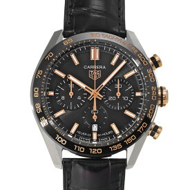 【〜7/26 最大3万円クーポン】タグ ホイヤー TAG HEUER カレラ キャリバー ホイヤー02 スポーツ クロノグラフ CBN2A5A.FC6481 ブラック メンズ 腕時計 タグ ホイヤー 時計 高級腕時計 ブランド 【ローン36回払い無金利】【中古】
