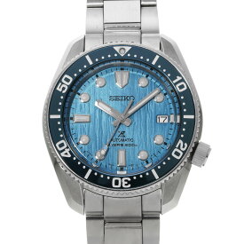 【〜7/11 最大3万円クーポン】セイコー SEIKO プロスペックス ダイバー スキューバ 1968 メカニカルダイバーズ セイブ ザ オ−シャン SBDC167 ライトブルー メンズ 腕時計 セイコー 時計 高級腕時計 ブランド 【ローン36回払い無金利】【中古】