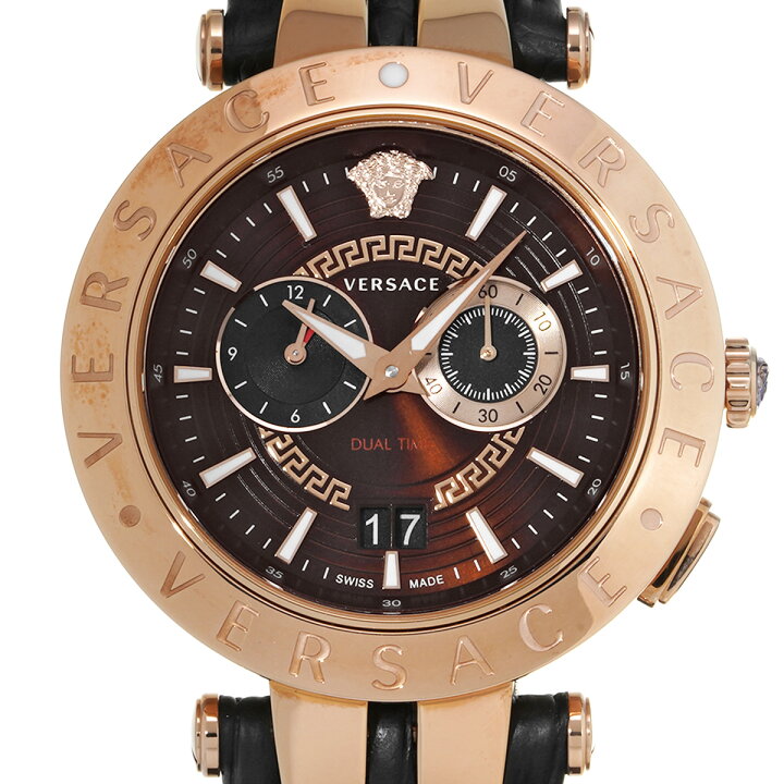 楽天市場】ヴェルサーチ VERSACE Vレース デュアルタイム VEBV00722 
