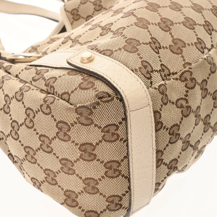 楽天市場】グッチ GUCCI アビートートバッグ ベージュ/エボニー 
