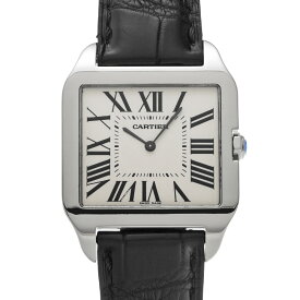 【〜8/11 最大3万円クーポン】カルティエ CARTIER サントスデュモン LM W2007051 シルバー メンズ 腕時計 カルティエ 時計 高級腕時計 ブランド 【ローン36回払い無金利】【中古】