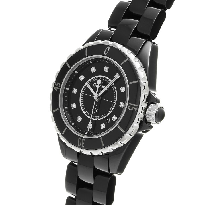 楽天市場】シャネル CHANEL J12 33MM H1625 ブラックラッカー  
