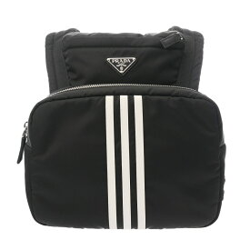 【〜1/16 最大3万円クーポン】プラダ PRADA バックパック PRADA×adidas ブラック 2VZ094 Re-Nylon メンズ リュック・デイパック プラダ リュック・デイパック バック ブランド 【ローン48回払い無金利】【中古】
