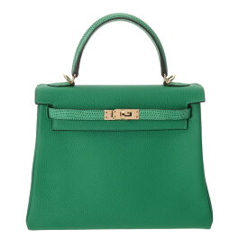 【〜11/11 最大3万円クーポン】エルメス HERMES ケリー 25 内縫い タッチ ミント リザード/トゴ レディース ハンドバッグ エルメス バッグ バック ブランド 【ローン48回払い無金利】【中古】