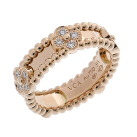 ヴァン クリーフ&アーペル Van Cleef & Arpels ペルレ スウィートクローバー リング #51 K18イエローゴールド YG ダイヤモンド レディース リング・指輪 ヴァン クリーフ&アーペル 【ローン48回払い無金利】【中古】