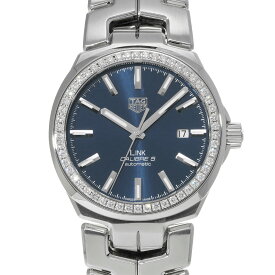 タグ ホイヤー TAG HEUER リンク キャリバー5 WBC2113.BA0603 ブルー メンズ 腕時計 タグ ホイヤー 時計 高級腕時計 ブランド 【ローン36回払い無金利】【中古】