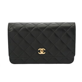 【〜12/11 最大3万円クーポン】シャネル CHANEL マトラッセ クラシック チェーンウォレット ブラック AP4241 グレインドカーフスキン レディース ショルダーバッグ chanel シャネル バッグ バック ブランド 【ローン48回払い無金利】【中古】