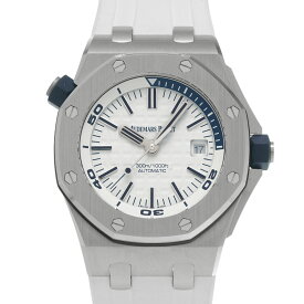 オーデマ ピゲ AUDEMARS PIGUET ロイヤルオーク オフショア ダイバー 15710ST.OO.A010CA.01 ホワイト メンズ 腕時計 オーデマ ピゲ 時計 高級腕時計 ブランド 【ローン48回払い無金利】【中古】