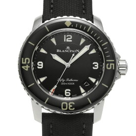 【〜1/29 最大3万円クーポン】ブランパン Blancpain フィフティ ファゾムス 5015-1130-52A ブラック メンズ 腕時計 ブランパン 時計 高級腕時計 ブランド 【ローン48回払い無金利】【中古】