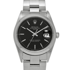 ロレックス ROLEX オイスターパーペチュアル デイト 15200 F番(2004年頃製) ブラック メンズ 腕時計 ロレックス 時計 高級腕時計 ブランド 【ローン48回払い無金利】【中古】