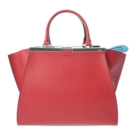 【〜1/16 最大3万円クーポン】フェンディ FENDI トロワジュール レッド/ブルー 8BH279-1A5 カーフレザー レディース ハンドバッグ フェンディ ハンドバッグ バック ブランド 【ローン48回払い無金利】【中古】