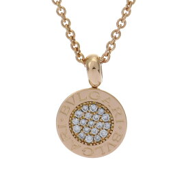 【〜3/11 最大3万円クーポン】ブルガリ BVLGARI ブルガリブルガリ ネックレス パヴェ K18イエローゴールド YG ダイヤモンド レディース ネックレス ブルガリ 【ローン48回払い無金利】【中古】