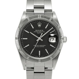 ロレックス ROLEX オイスターパーペチュアル デイト 15210 P番(2000年頃製造) ブラック メンズ 腕時計 ロレックス 時計 高級腕時計 ブランド 【ローン48回払い無金利】【中古】