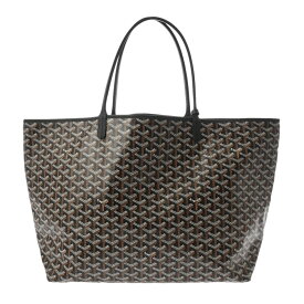 【〜2/10 最大3万円クーポン】ゴヤール GOYARD ヘリンボーン サンルイ GM ブラック ゴヤールディンキャンバス/シュヴロッシュカーフ ユニセックス トートバッグ ゴヤール トートバッグ バック ブランド 【ローン48回払い無金利】【中古】