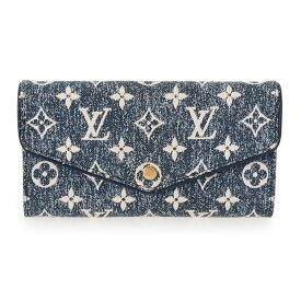 ルイ ヴィトン LOUIS VUITTON モノグラムジャガードデニム ポルトフォイユ・サラ マリーヌ M81183 ジャカード織りモノグラムデニム ユニセックス 長財布 ルイ ヴィトン 財布 ブランド 【ローン48回払い無金利】【中古】