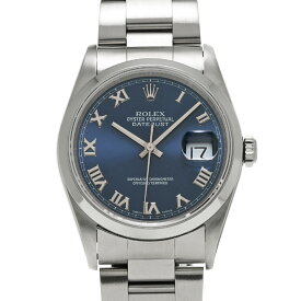 【〜8/11 最大5万円クーポン】ロレックス ROLEX デイトジャスト 36 16200 U番(1997年頃製造) ブルー メンズ 腕時計 ロレックス 時計 高級腕時計 ブランド 【ローン48回払い無金利】【中古】