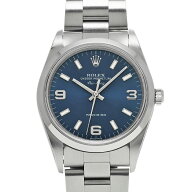 【〜9/28 最大4万円クーポン】ロレックス ROLEX エアキング 14000M Y番(2002年頃製造) ブルー メンズ 腕…