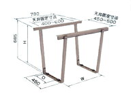 オーケー器材 K-AS6G 天井吊金具 アルミ製