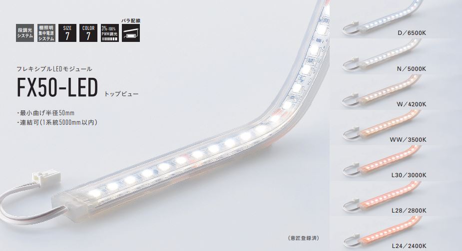 受注品】 DNライティング FX50-LED3500W フレキシブルLEDモジュール