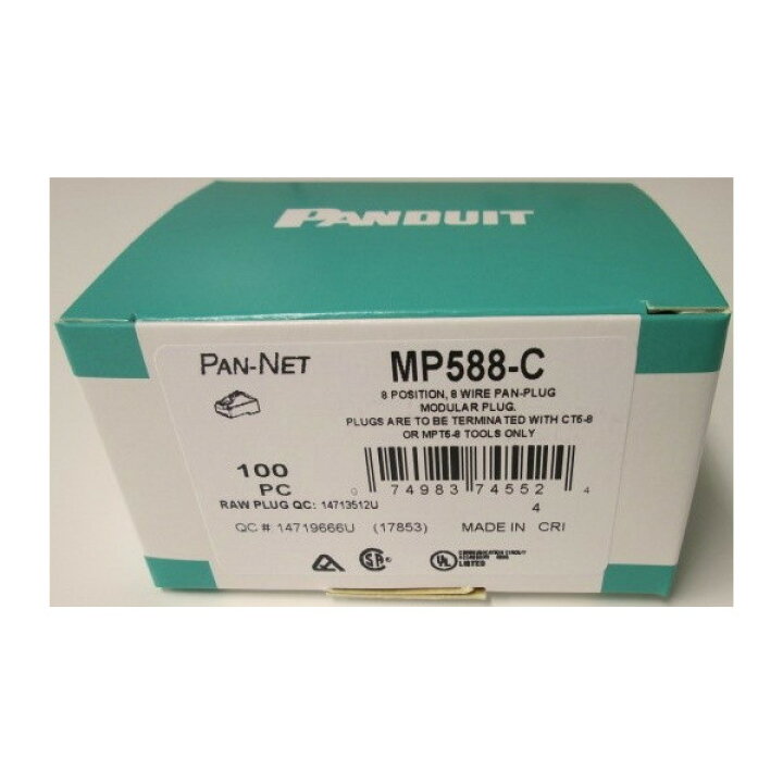 楽天市場】パンドウイット PANDUIT MP588-C CAT5e対応 RJ45  