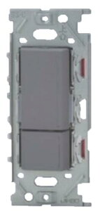 神保電器 NKW02852SG 3路ダブルスイッチセット 【上段ダブル(ガイド)+下段トリプル(ガイド・チェック)】 JIMBO