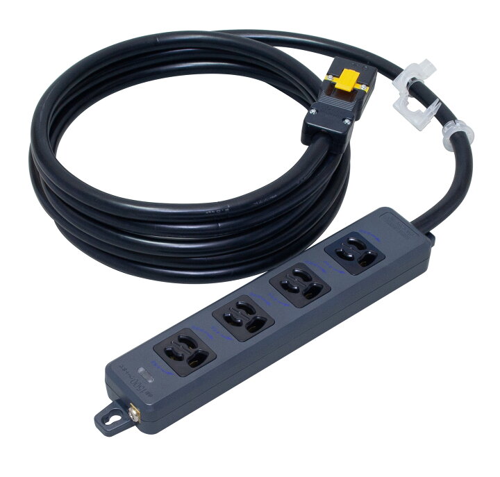 楽天市場】明工社 MR7904NT3BBB OAタップ ハーネス 黒 4個口 3m : IPX  