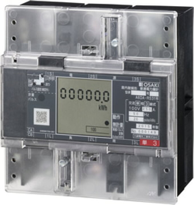 楽天市場】大崎電気工業 A7DA-RS31 200V 250A 50Hz 電力量計 普通級 三 