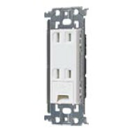 パナソニック WTL1532W アドバンスシリーズ 埋込アースターミナル付ダブルコンセント(金属枠付)(セラミッ…