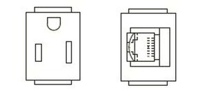 y󒍕izcd@쏊 CEC90015A AubNiڒn2P 15A 125V×1 / CAT6WWbN×1j TERADA