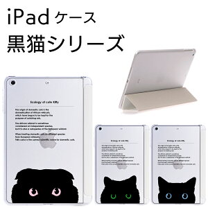 iPad Pro 11 2020 iPad Air 4 10.9 2020 iPad 9.7 2018 2017 ケース 黒猫 シリーズ スマートカバー 一体型 ケース スリープ機能対応 アイパッド ipad