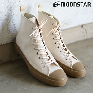 moon star(���[���X�^�[) MADE IN KURUME(���C�h�C���N����) �v���� �����y���������z�n�C�o�X�P�b�g �n�C�J�b�g�X�j�[�J�[ �i�`������ / NATURAL sneaker HI BASKET �o���J�i�C�Y���@FINE VULCANIZED RUBBER