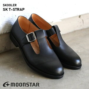 moon star(���[���X�^�[) SKOOLER(�X�N�[���[) �v���� �����y���������z SK T-STRAP BLACK �u���b�N ���U�[�V���[�Y�@T�X�g���b�v�V���[�Y