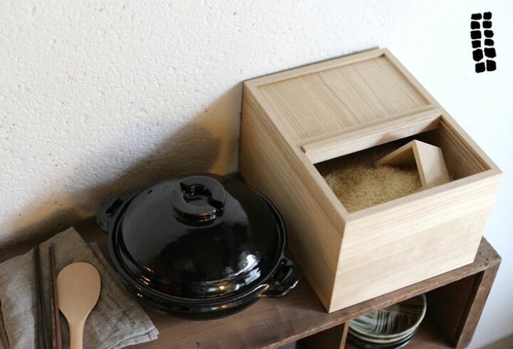 楽天市場】東屋（あづまや） 米櫃（米びつ） 5kg AZMAYA 松田桐箱 1 