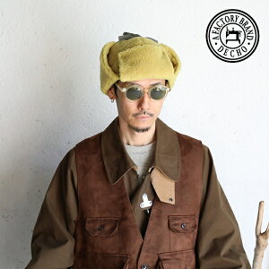�y40%OFF�Z�[��SALE�zDECHO(�f�R�[) FACTORY BRAND DECHO 2025AW RETRO EAR CAP�i���g���C���[�L���b�v�jMUSTARD �{�A �g���[�p�[�n�b�g �p�C���b�g�L���b�v �}�X�^�[�h ������ 11-5AD25