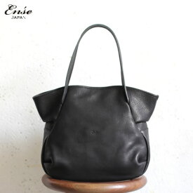 Ense(アンサ)【送料無料】Leather　tote　S　black/ブラックレザートートバッグ S