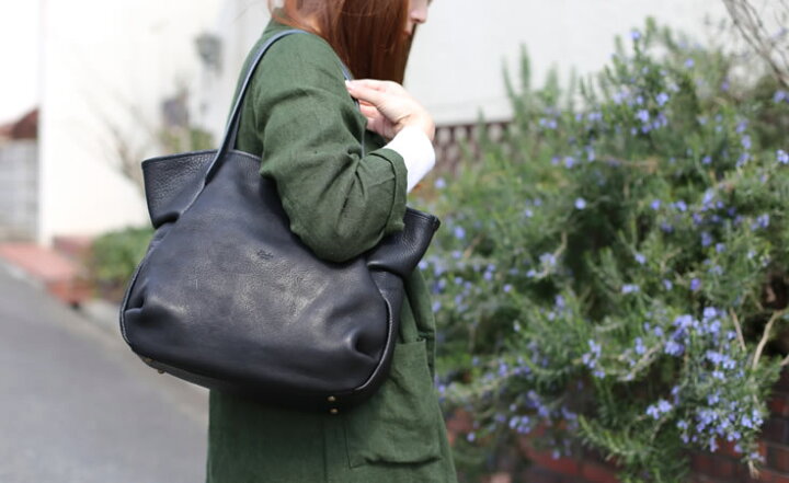 楽天市場】Ense(アンサ)【送料無料】Leather tote S black/ブラック 