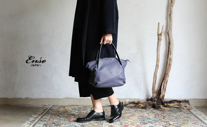楽天市場】Ense(アンサ)【送料無料】Leather tote mini navy/ネイビー 