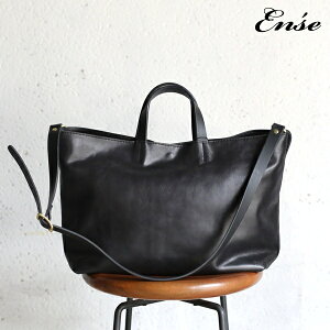Ense(�A���T)�y���������z2way tote S kip leather BLACK 2�E�F�C�g�[�gS�T�C�Y �X�e�A���U�[ �V�����_�[ �g�[�g�o�b�O �u���b�N pens310