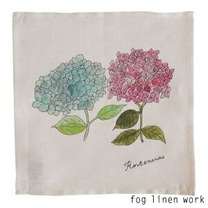 fog linen work(tHOl[N)isabelle boinot CUx {m ~jnJ` NO.7 AWTC ISABELLE BOINOT MINI HANDKERCHIEF HYDRANGEALIB126-07
