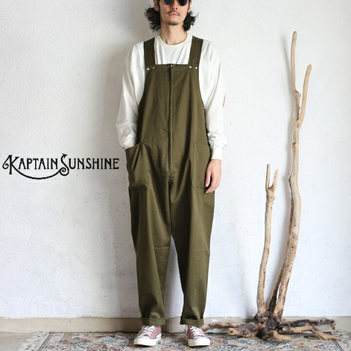 楽天市場】【Kaptain Sunshine】 Deck Trousers Olive（Over 