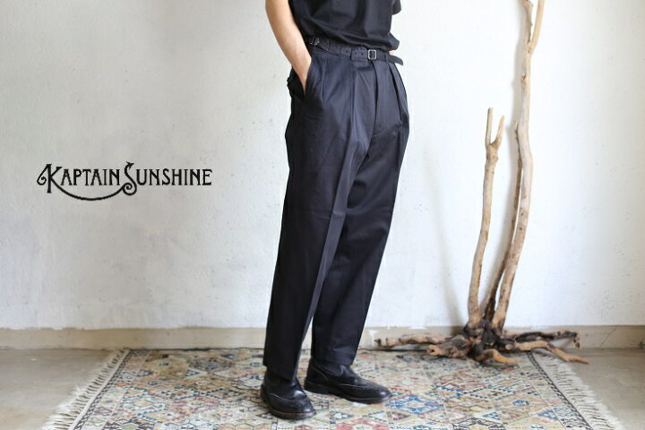 楽天市場】【Kaptain Sunshine】 Gurkha Trousers BLACK グルカ 