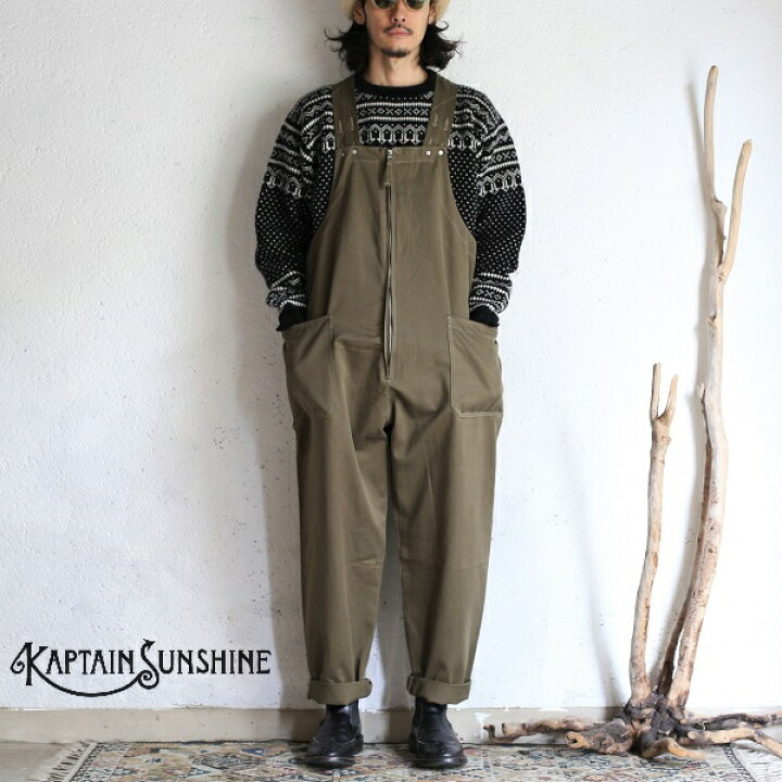 楽天市場】【Kaptain Sunshine】 Deck Trousers Ligh Olive（Over Alls 