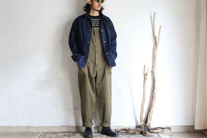 楽天市場】【Kaptain Sunshine】 Deck Trousers Ligh Olive（Over Alls 