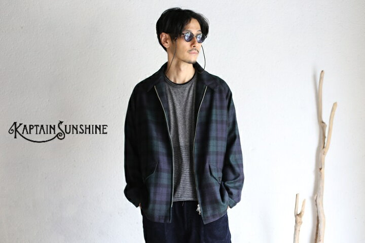 楽天市場】【Kaptain Sunshine】 Harrington Jacket BLACK WATCH PLAID 